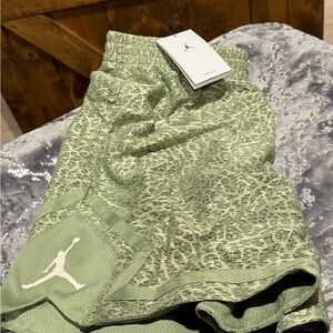 Nike Jordan Lace Green Basketball Shorts